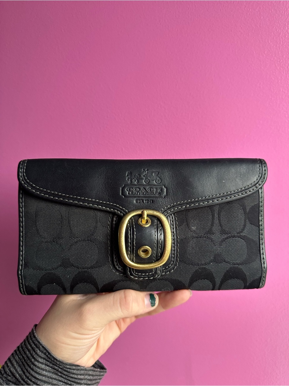 Vintage Coach Bleecker Signature Wallet